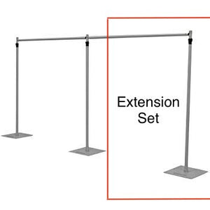 Heavy Duty Telescopic Backdrop Extension Set