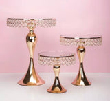 Medium Gold Diamond Dessert Stand