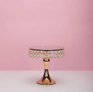 Short Gold Diamond Dessert Stand