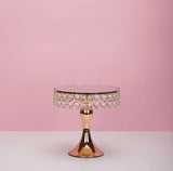 Short Gold Diamond Dessert Stand