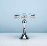 Medium Silver Diamond Dessert Stand