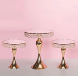 Medium Gold Diamond Dessert Stand